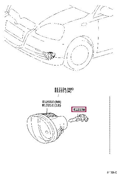 Toyota 90080-81082 Bulb(for headlamp, no.2) 9008081082: Atrakcyjna cena w Polsce na 2407.PL - Zamów teraz!