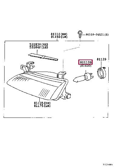 Toyota 9008498033 Лампа галогенна 12В H4 60/55Вт 9008498033: Приваблива ціна - Купити у Польщі на 2407.PL!