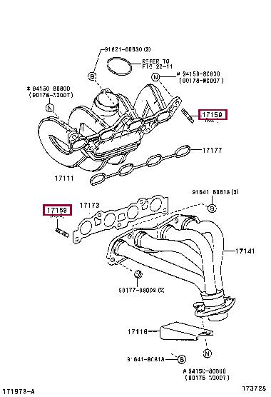 Toyota 90116-08395 Szpilka, śruba dwustronna 9011608395: Dobra cena w Polsce na 2407.PL - Kup Teraz!