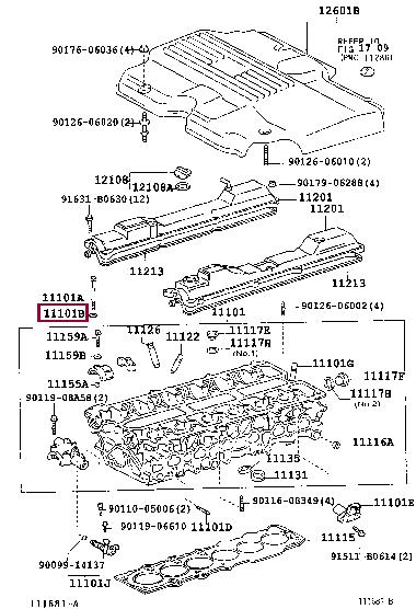 Toyota 90201-11018 Cylinder Head Cover Bolt Gasket 9020111018: Buy near me in Poland at 2407.PL - Good price!