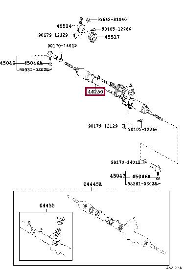 Toyota 44250-42100 Przekładnia kierownicza 4425042100: Dobra cena w Polsce na 2407.PL - Kup Teraz!