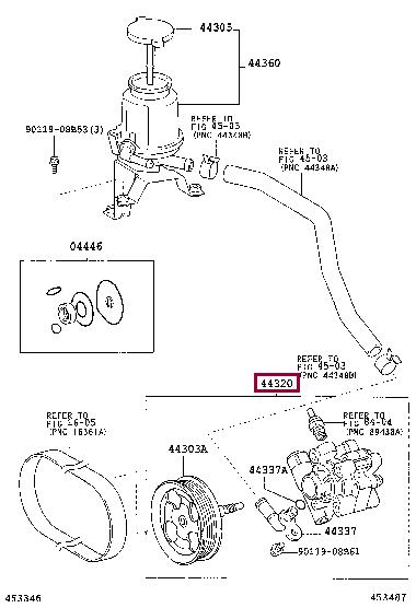 Toyota 44310-35660 Hydraulic Pump, steering system 4431035660: Buy near me at 2407.PL in Poland at an Affordable price!