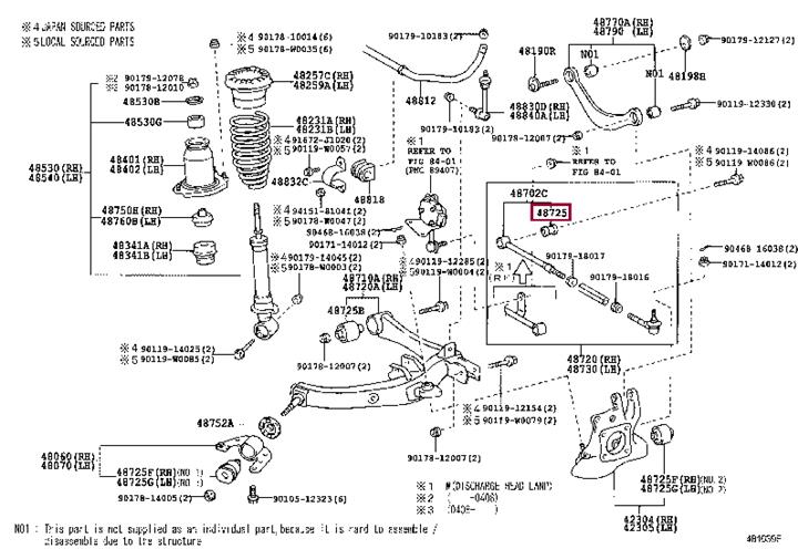 Toyota 48725-05080 Silentblock am Querlenker hinten 4872505080: Kaufen Sie zu einem guten Preis in Polen bei 2407.PL!