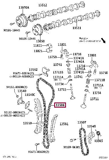 Toyota 13506-0T020 Chain sub-assy 135060T020: Dobra cena w Polsce na 2407.PL - Kup Teraz!