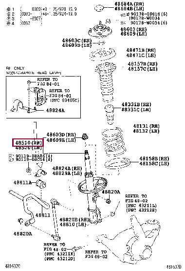 Toyota 48510-09N80 Amortyzator 4851009N80: Dobra cena w Polsce na 2407.PL - Kup Teraz!