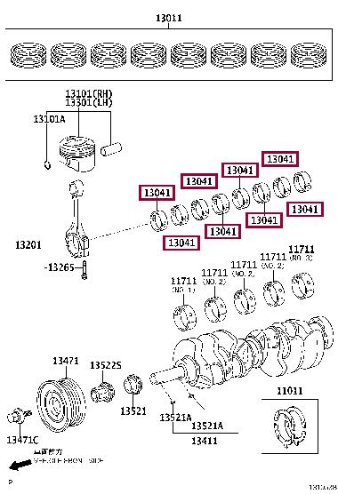 Toyota 130413803002 Verbindungsstangenlager 130413803002: Kaufen Sie zu einem guten Preis in Polen bei 2407.PL!