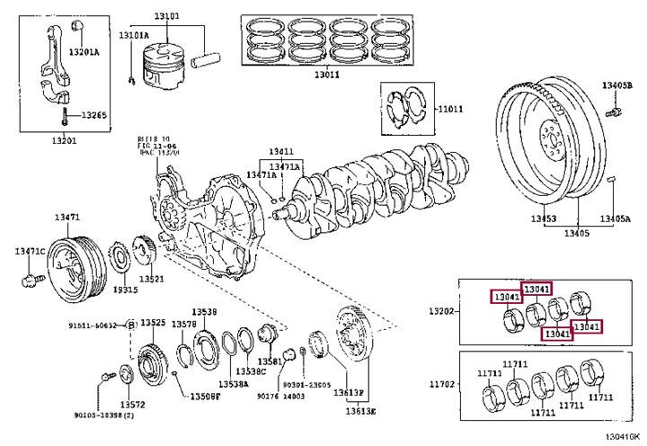 Toyota 13041-67030-02 Verbindungsstangenlager 130416703002: Bestellen Sie in Polen zu einem guten Preis bei 2407.PL!