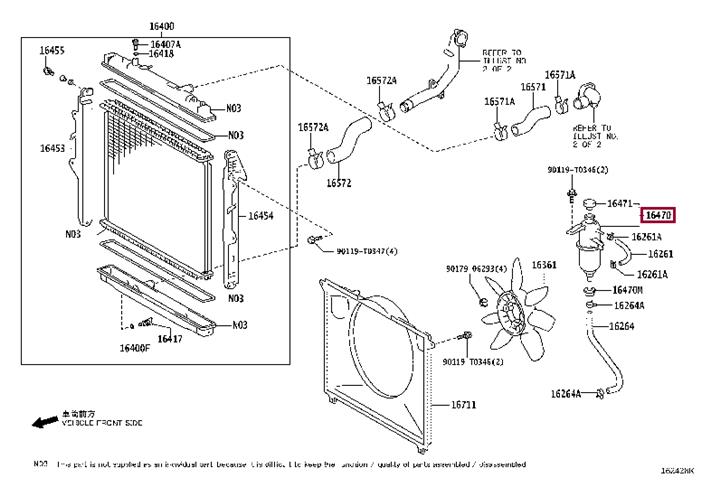Toyota 16470-0L010 Бачок розширювальний 164700L010: Купити у Польщі - Добра ціна на 2407.PL!