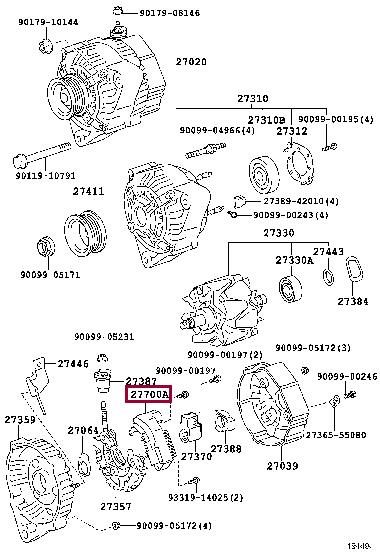 Toyota 27700-50020 Alternator regulator 2770050020: Buy near me at 2407.PL in Poland at an Affordable price!