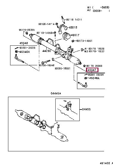 Toyota 45047-39215 Spurstangenkopf 4504739215: Kaufen Sie zu einem guten Preis in Polen bei 2407.PL!