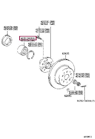 Toyota 90369-49002 Wheel bearing kit 9036949002: Buy near me in Poland at 2407.PL - Good price!