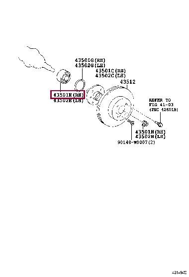 Toyota 90369-W0001 Radnabenlager vorne 90369W0001: Kaufen Sie zu einem guten Preis in Polen bei 2407.PL!