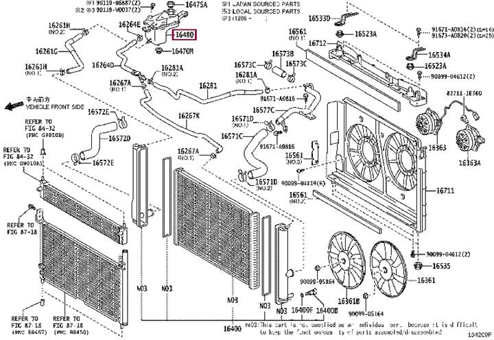 Toyota 16480-28080 Reserve tank assy, radiator w o cap 1648028080: Atrakcyjna cena w Polsce na 2407.PL - Zamów teraz!