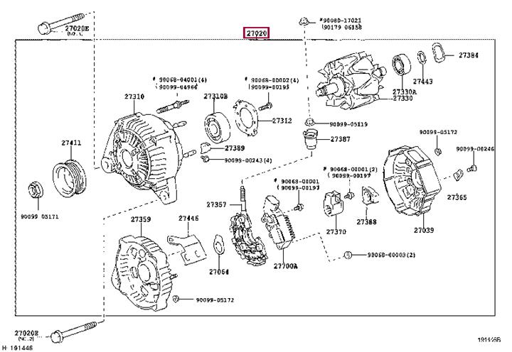 Toyota 27060-0H100 Alternator 270600H100: Buy near me at 2407.PL in Poland at an Affordable price!