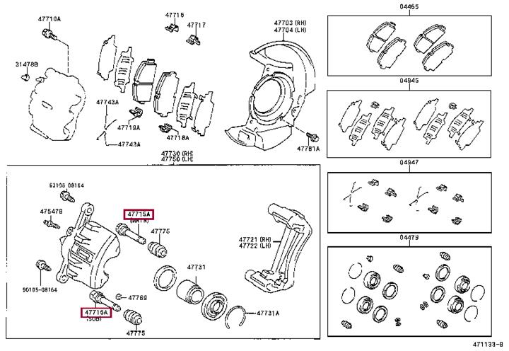 Toyota 47715-22080 Autoteil 4771522080: Bestellen Sie in Polen zu einem guten Preis bei 2407.PL!