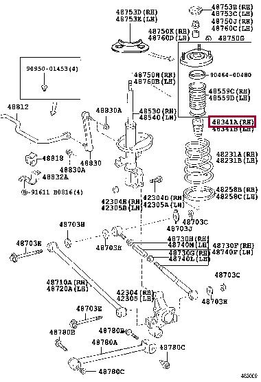 Toyota 48341-20210 Odbój amortyzatora zawieszenia 4834120210: Dobra cena w Polsce na 2407.PL - Kup Teraz!