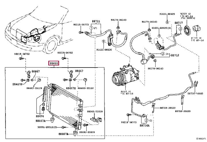 Toyota 88460-24091 Cooler Module 8846024091: Buy near me in Poland at 2407.PL - Good price!