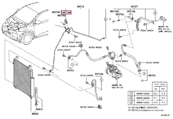 Toyota 88719-33020 Sensor 8871933020: Bestellen Sie in Polen zu einem guten Preis bei 2407.PL!