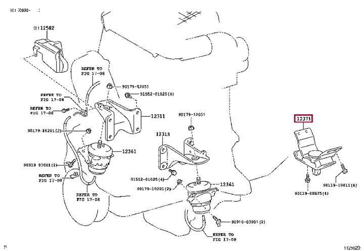 Toyota 12371-30090 Poduszka silnika 1237130090: Dobra cena w Polsce na 2407.PL - Kup Teraz!