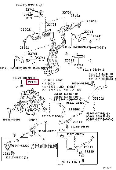 221001C070 Toyota Kraftstoffpumpe