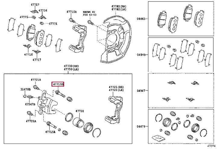 Toyota 47715-42080 Autoteil 4771542080: Kaufen Sie zu einem guten Preis in Polen bei 2407.PL!