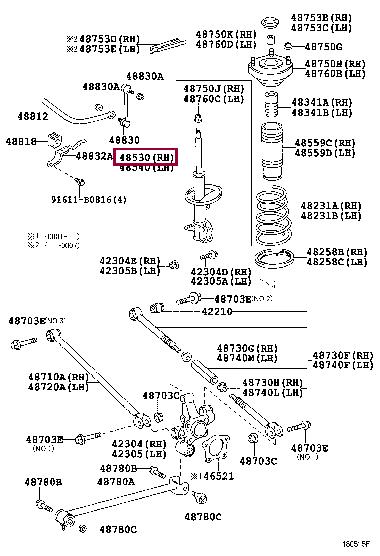 Toyota 48530-09330 Shock absorber assy 4853009330: Buy near me at 2407.PL in Poland at an Affordable price!