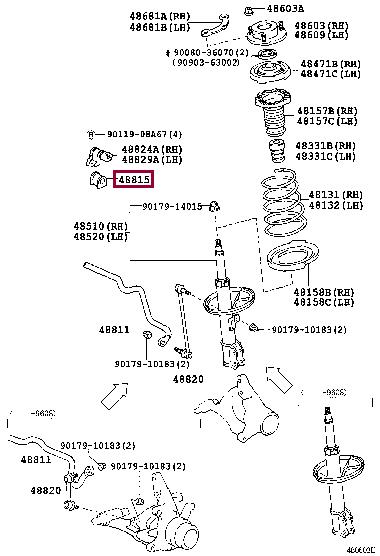 Toyota 48815-06050 Front stabilizer bush 4881506050: Buy near me in Poland at 2407.PL - Good price!