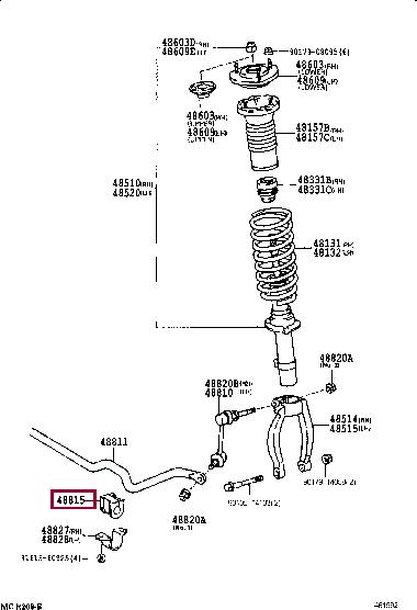 Toyota 48815-22180 Front stabilizer bush 4881522180: Buy near me at 2407.PL in Poland at an Affordable price!