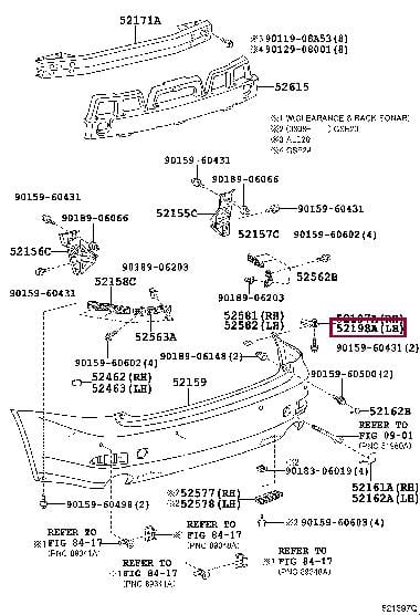 Toyota 52198-53010 Bumper mount 5219853010: Buy near me at 2407.PL in Poland at an Affordable price!