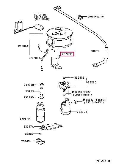 Toyota 77169-33020 Fuel pump gasket 7716933020: Buy near me in Poland at 2407.PL - Good price!