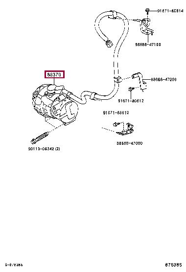 Toyota 88370-47010 Компрессор кондиционера 8837047010: Отличная цена - Купить в Польше на 2407.PL!