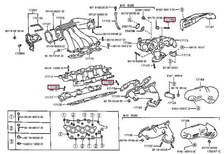 Toyota 90126-10030 Szpilka, śruba dwustronna 9012610030: Dobra cena w Polsce na 2407.PL - Kup Teraz!