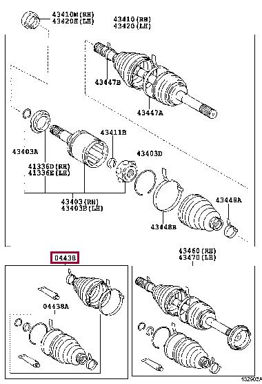 Toyota 04427-60120 Bellow, driveshaft 0442760120: Buy near me in Poland at 2407.PL - Good price!