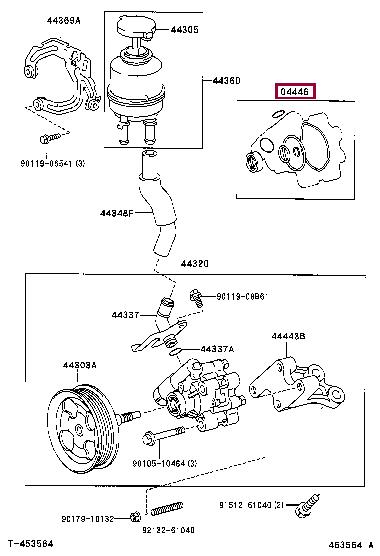 Toyota 04446-20170 Комплект прокладок насоса гидроусилителя руля 0444620170: Купить в Польше - Отличная цена на 2407.PL!