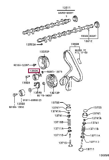 Toyota 13505-27010 Spannrolle, zahnriemen 1350527010: Bestellen Sie in Polen zu einem guten Preis bei 2407.PL!