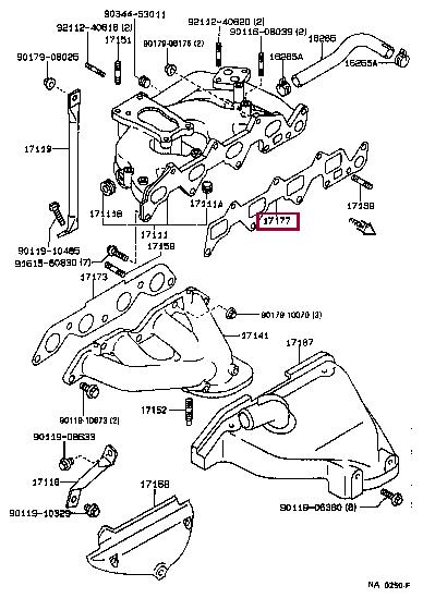 Toyota 17171-15020 Dichtung, ansaugkrümmer 1717115020: Kaufen Sie zu einem guten Preis in Polen bei 2407.PL!