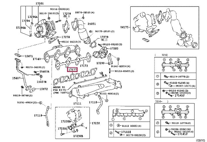 Toyota 17177-30010 Gasket, intake manifold 1717730010: Buy near me in Poland at 2407.PL - Good price!