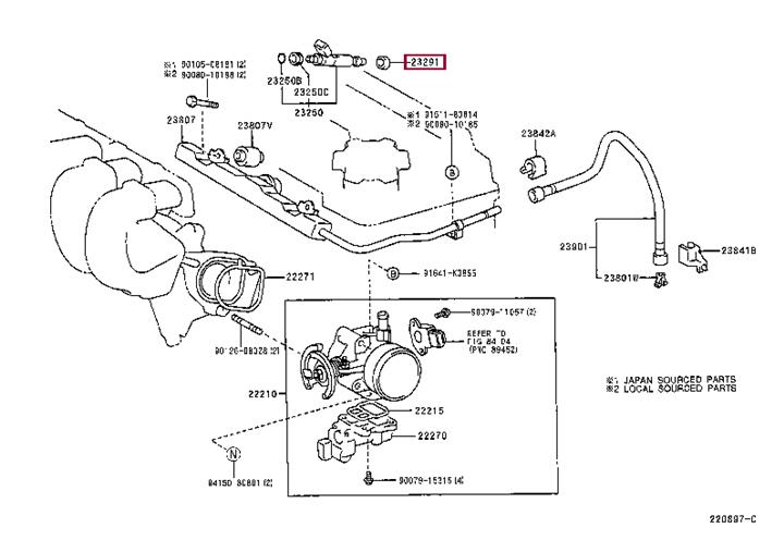 Toyota 23291-0D010 Прокладка форсунки паливної 232910D010: Приваблива ціна - Купити у Польщі на 2407.PL!