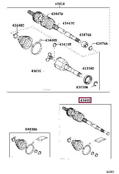 Toyota 43460-09R20 Пильник привідного валу 4346009R20: Купити у Польщі - Добра ціна на 2407.PL!