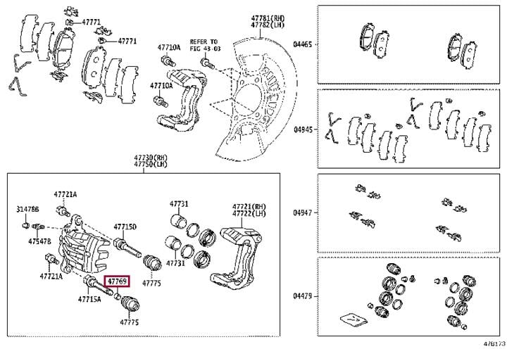 Toyota 47769-48150 Втулка 4776948150: Приваблива ціна - Купити у Польщі на 2407.PL!