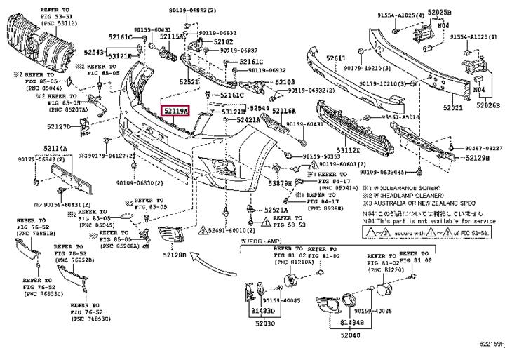 Toyota 52119-6A946 Stoßstange vorne 521196A946: Kaufen Sie zu einem guten Preis in Polen bei 2407.PL!