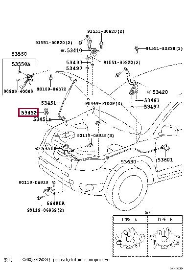 Toyota 53452-42010 Kaptur zatrzask 5345242010: Dobra cena w Polsce na 2407.PL - Kup Teraz!