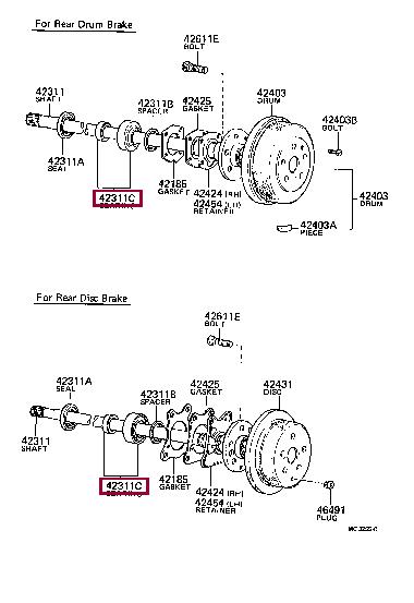 Toyota 04421-30030 Łożysko piasty koła, komplet 0442130030: Dobra cena w Polsce na 2407.PL - Kup Teraz!