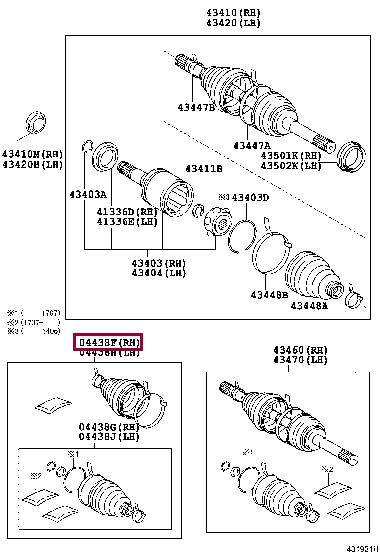 Toyota 04427-60090 Bellow, driveshaft 0442760090: Buy near me in Poland at 2407.PL - Good price!