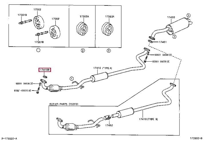 Toyota 17451-0E010 O-ring exhaust system 174510E010: Buy near me in Poland at 2407.PL - Good price!