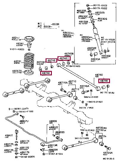 Toyota 48706-28010 Silentblock am Querlenker hinten 4870628010: Kaufen Sie zu einem guten Preis in Polen bei 2407.PL!