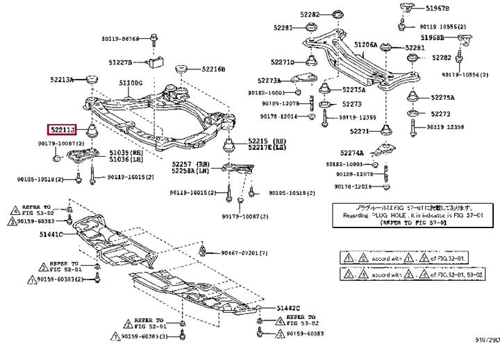 Toyota 52211-28010 Cushion, front suspension member body mounting, front 5221128010: Atrakcyjna cena w Polsce na 2407.PL - Zamów teraz!