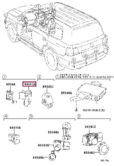Toyota 89341-33210-C0 Parking sensor 8934133210C0: Buy near me in Poland at 2407.PL - Good price!