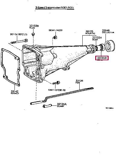 Toyota 90311-38140 Transfer Case Output Shaft Seal 9031138140: Buy near me at 2407.PL in Poland at an Affordable price!