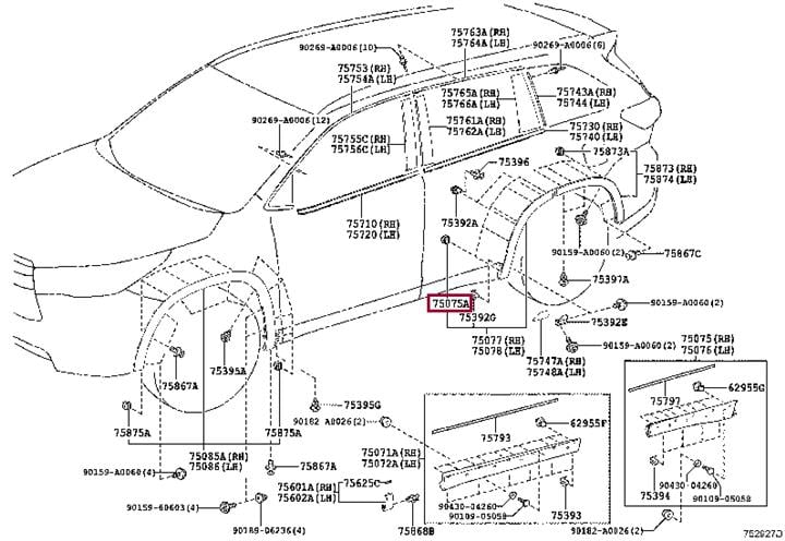 Toyota 90467-08225 Клипса 9046708225: Отличная цена - Купить в Польше на 2407.PL!